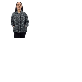 겐조 Kenzo Lime Tea Cheetah Print Cotton Oversized Jacket FB62VE0239P6-46