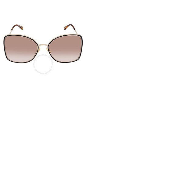 끌로에 Chloe Orange Gradient Brick Square Ladies Sunglasses CH0101S 003 60