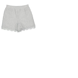 버버리 Burberry Light Pebble Grey Lace And Cotton Shorts 8029580