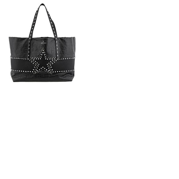  지미 추 Jimmy Choo Pimlico Star Studded Leather Tote Bag In Black 193 PIMLICO/S VLT Black