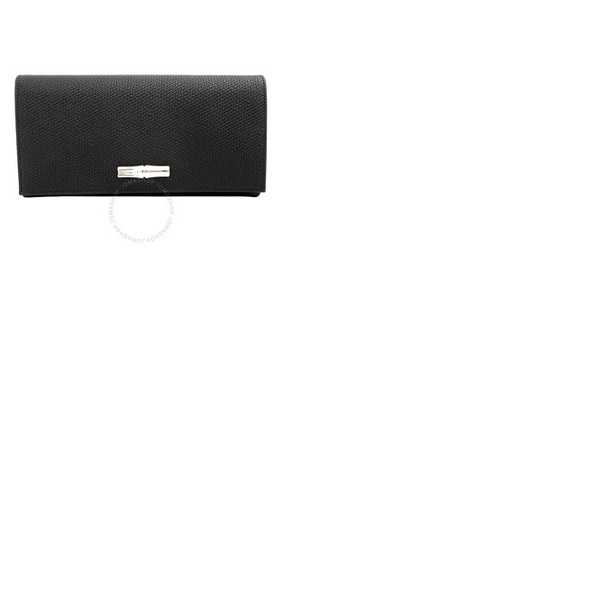 롱샴 Longchamp Roseau Black Ladies 3.9 x 7.7 in Wallets L3146HPN001