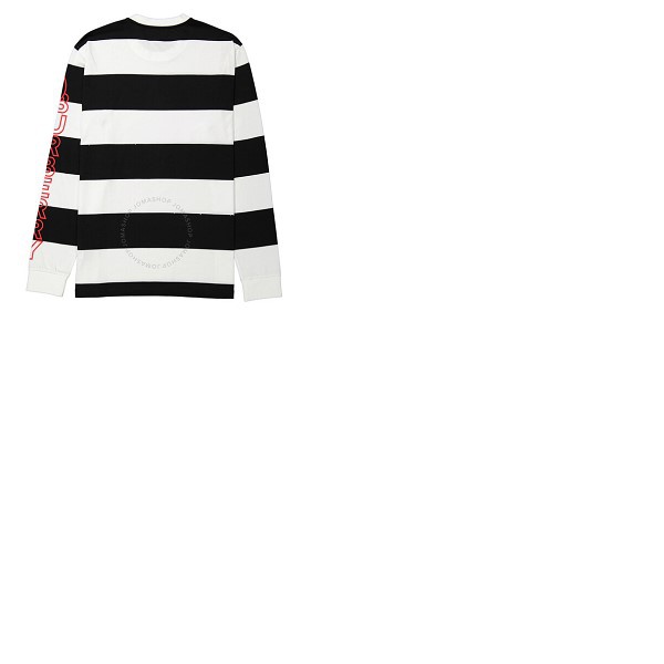버버리 버버리 Burberry Laxley Stripe Cotton Oversized Long-sleeve T-shirt 8029484