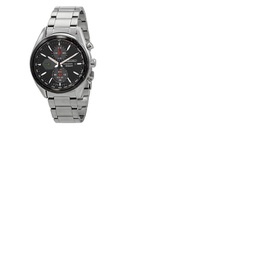 Seiko Chronograph Black Dial Stainless Steel Mens Watch SSC803