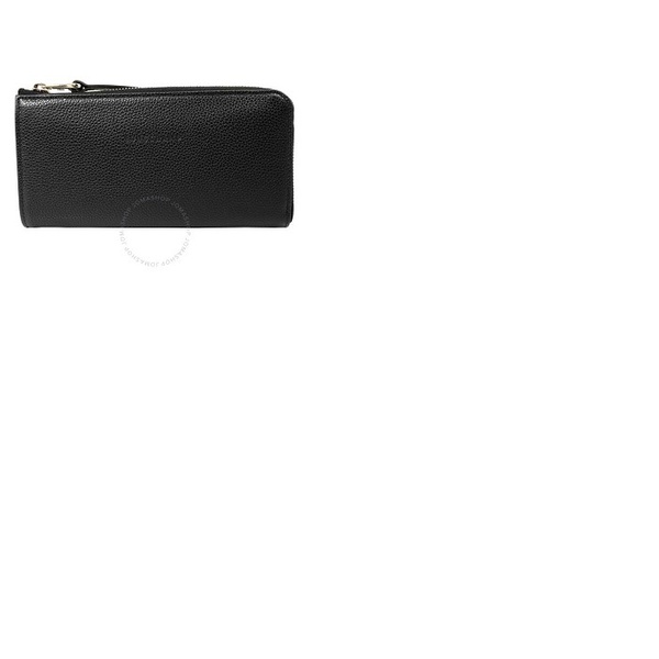 롱샴 Longchamp Le Foulonne Black 047 Ladies 3.9 x 7.7 in Wallets L3418021047