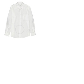 버버리 Burberry Optic White Cotton Poplin Classic Fit Lace Detail Oxford Shirt 4562976