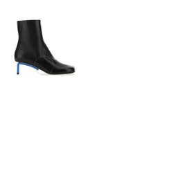 오프화이트 Off-White Ladies Black Nappa Leather Allen Ankle Boots OWID011F21LEA0011000