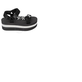 마르니 Marni Ladies Floral-embellished Platform Sandals ZPMS006806-P3119-00N99