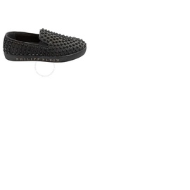 Philipp Plein Black Star Studs Slip-on Shoes F18S WSC0952 PLE067N