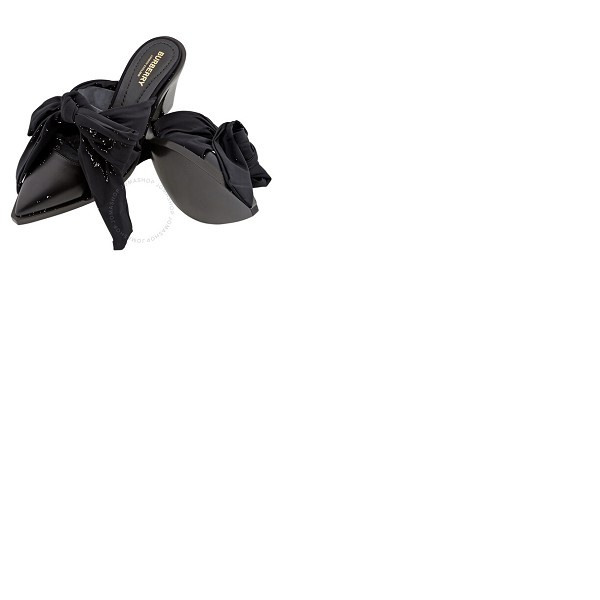 버버리 버버리 Burberry Black Synthetic Tillington Ankle-wrap Mules 8029974
