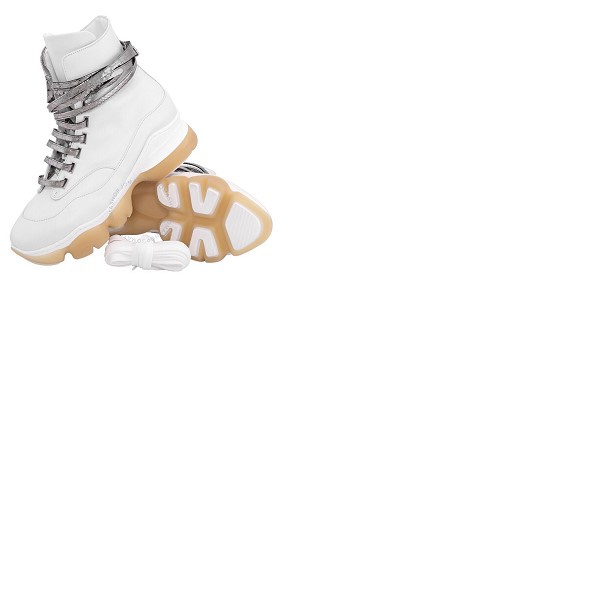  Giannico Kylie White Calf Python Detail Sneakers GI0249 40GG 3096 I034