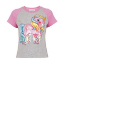 모스키노 Moschino Ladies My Little Pony Print Cotton T-shirt A079740321485