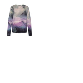 Emporio Armani Mens Abstract Print Cashmere Sweater 3L1MV1-1M01Z-F903