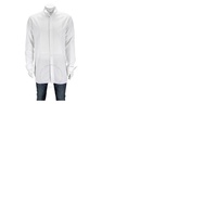버버리 Burberry Mens Loxton Trim Fit Dress Shirt In White 4553364