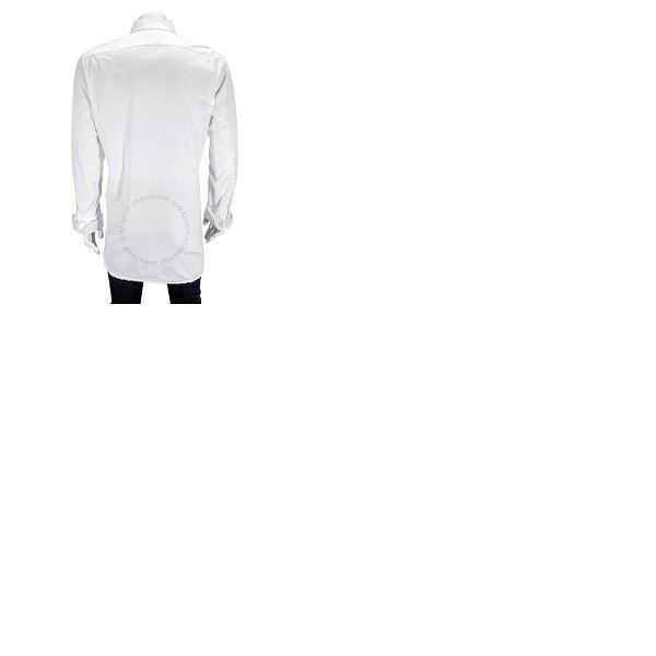 버버리 버버리 Burberry Mens Loxton Trim Fit Dress Shirt In White 4553364