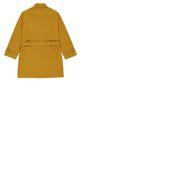  Kenzo Ladies Tabacco Belted Hooded Coat FB62MA0455AF-87