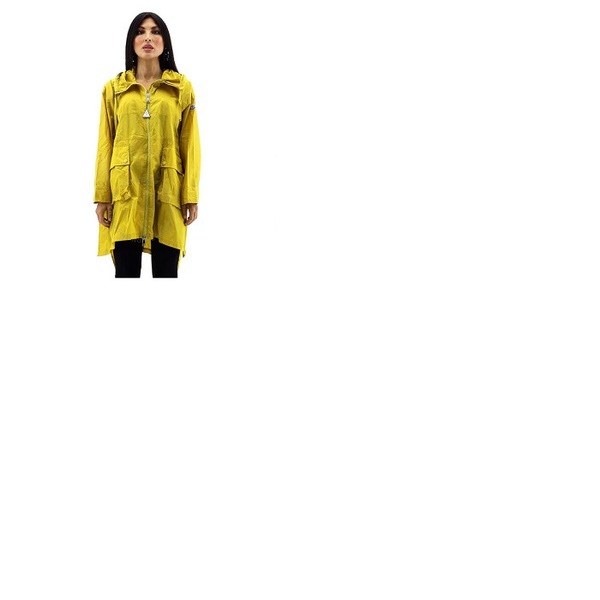 몽클레어 몽클레어 Moncler Ladies Dark Yellow High-low Rain Coat G10931C73800-54155-15B