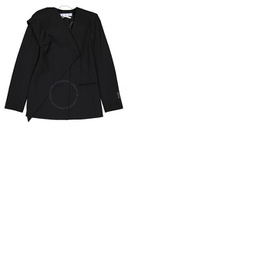 오프화이트 Off-White Ladies Black Formal Bandana Jacket OWEF073S21FAB0011000