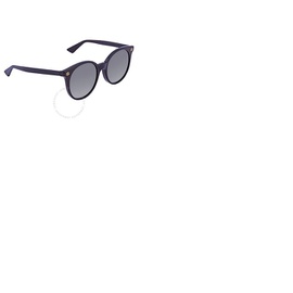 구찌 Gucci Grey Gradient Round Ladies Sunglasses GG0091S 001 52