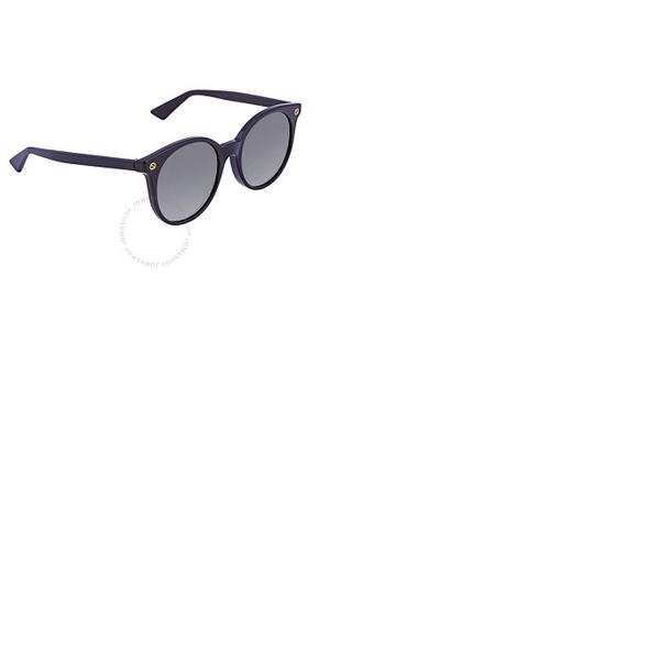 구찌 구찌 Gucci Grey Gradient Round Ladies Sunglasses GG0091S 001 52