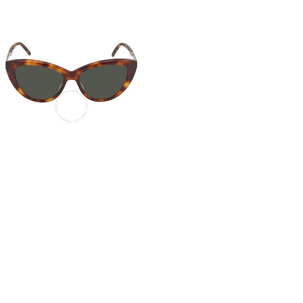 생로랑 생로랑 Saint Laurent Green Cat Eye Ladies Sunglasses SL M81 003 55