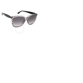 보테가 베네타 Bottega Veneta Grey Butterfly Ladies Sunglasses BV0252SA 001 55