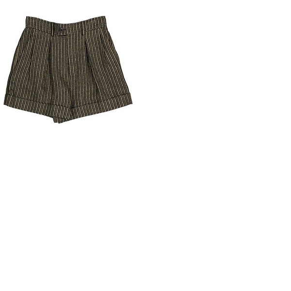 생로랑 생로랑 Saint Laurent Striped High-Waisted Shorts 600738 Y3A56 1055
