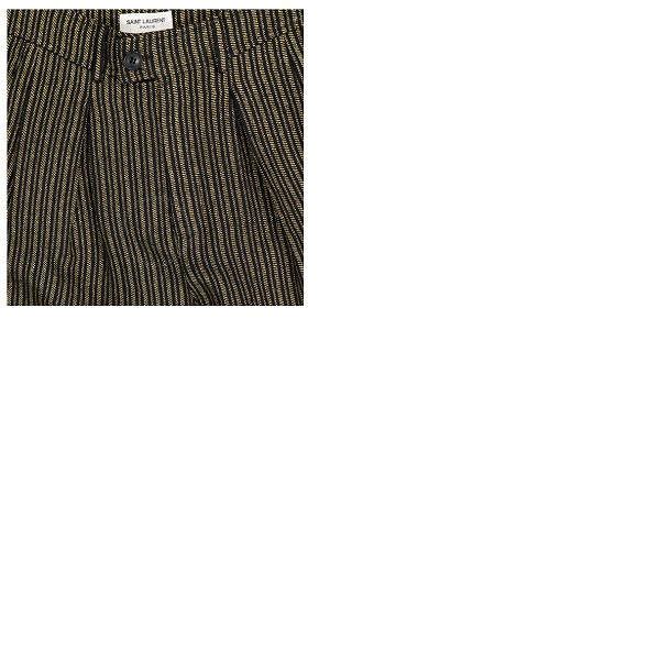 생로랑 생로랑 Saint Laurent Striped High-Waisted Shorts 600738 Y3A56 1055