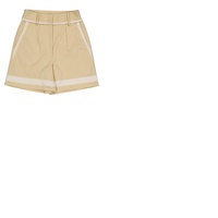 모스키노 Moschino Ladies Sartorial Pleated High Waist Shorts 0320-0417-0465