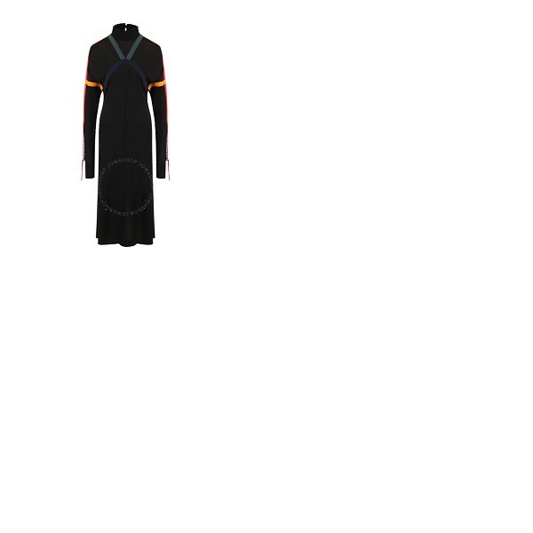 버버리 버버리 Burberry Ladies Colour Block Detail Jersey Turtleneck Dress In Black 8002197