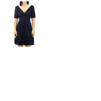 Roberto Cavalli Ladies Black Pleated Dress IQM182-MI001-05051