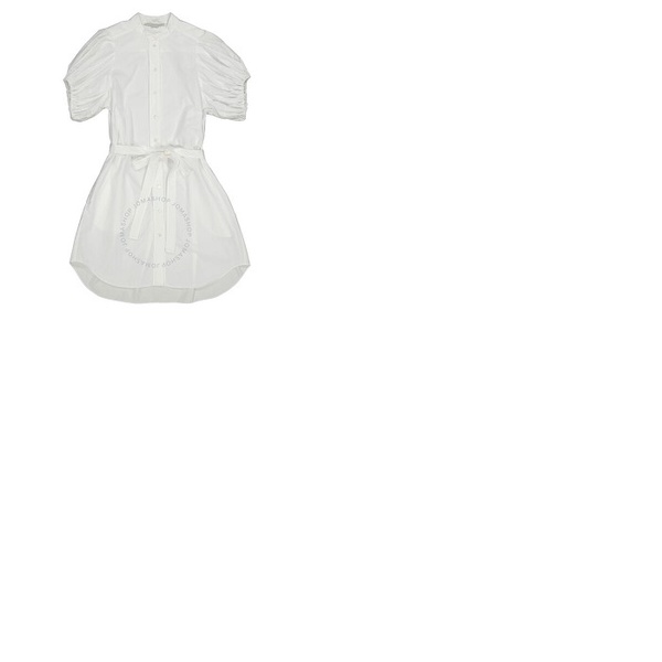 스텔라 맥카트니 스텔라 맥카트니 Stella Mccartney White Organic Cotton-poplin Anastasia Shirt Dress 603148 SMA90 9000