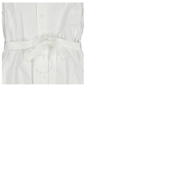 스텔라 맥카트니 스텔라 맥카트니 Stella Mccartney White Organic Cotton-poplin Anastasia Shirt Dress 603148 SMA90 9000