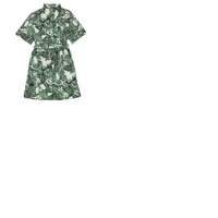 Kenzo Ladies Dark Khaki Dreamers Printed Shirt Dress FB62RO044524-51