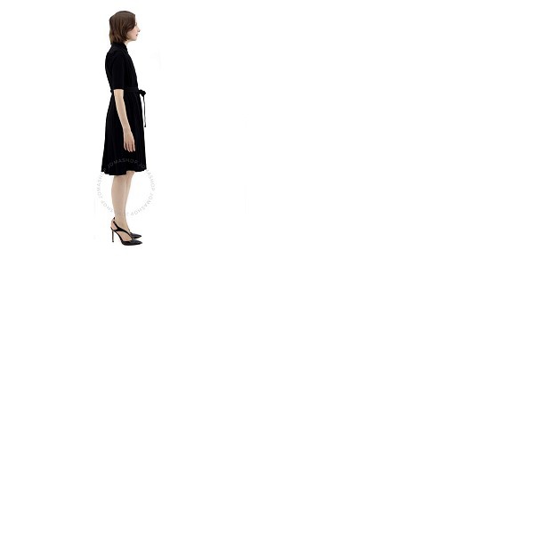 버버리 버버리 Burberry Black Jersey Gathered Short-sleeve Dress 8017533