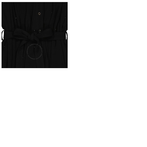 버버리 버버리 Burberry Black Jersey Gathered Short-sleeve Dress 8017533