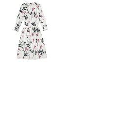 마르니 Marni Ladies Floral Cotton Poplin Midi Dress ABMA0671Q0 UTCZ55 LFW01