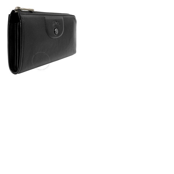 롱샴 Longchamp Le Pliage Cuir Zip Around Wallet - Black L3418757001