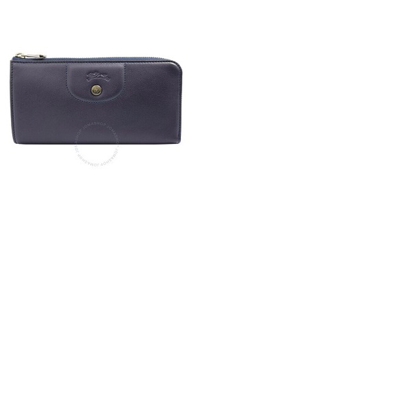 롱샴 Longchamp Le Pliage Cuir Zip Around Wallet - Navy L3418757556