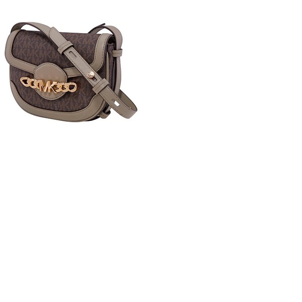 마이클 코어스 Michael Kors Ladies Hally Extra-Small Embellished Logo Crossbody Bag- Green 32F1G2HC1B