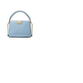 Michael Kors Karlie Small Leather Crossbody Bag in Pale Blue 32F1GCDC5L-487