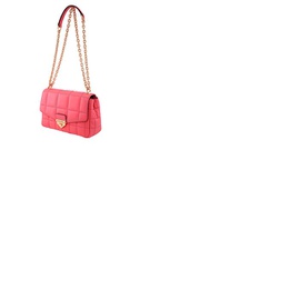 Michael Kors Red Ladies SoHo Large Quilted Leather Shoulder Bag 30F0G1SL3L