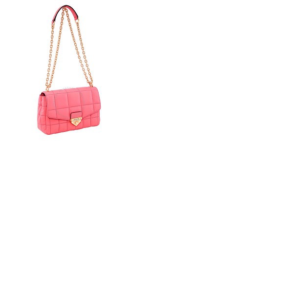 마이클 코어스 Michael Kors Red Ladies SoHo Large Quilted Leather Shoulder Bag 30F0G1SL3L