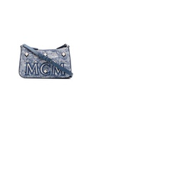 Mcm Ladies Blue Shoulder Bag in Vintage Jacquard Monogram MWSBATQ01LU
