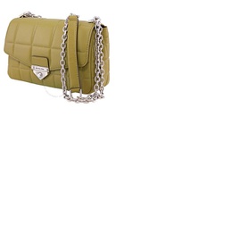Michael Kors Ladies SoHo Large Quilted Leather Shoulder Bag - Olive Green 30F0S1SL3L-390