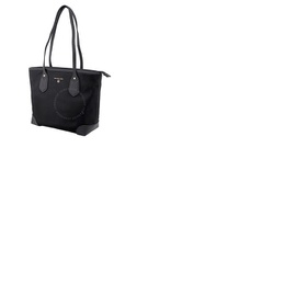 Michael Kors Ladies Small Eva Top-zip Gabardine Tote Bag In Black 30H9GV0T0C 001