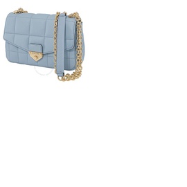 Michael Kors Pale Blue Soho Small Quilted Leather Shoulder Bag 30H0G1SL1T-487