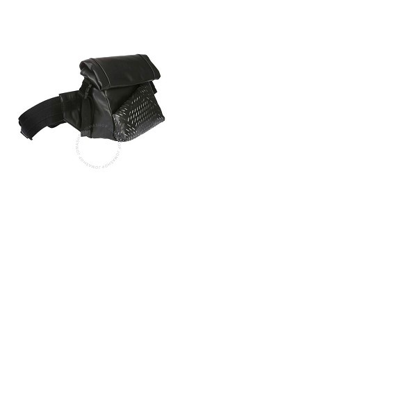 보테가베네타 보테가 베네타 Bottega Veneta Mens Perforated Belt Bag in Black 578540 VBOY1 1000