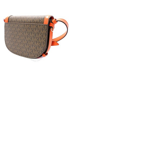 마이클 코어스 Michael Kors Ladies Hally Extra-Small Embellished Logo Crossbody Bag- Orange 32F1G2HC1B