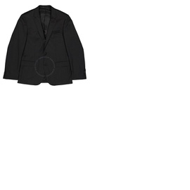 휴고 Hugo Boss Mens Black Slim-fit Hayes Jacket In Virgin Wool 50318498 001