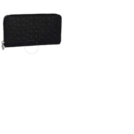 Coach Black Accordion Wallet In Signature Leather 32033 BLK
